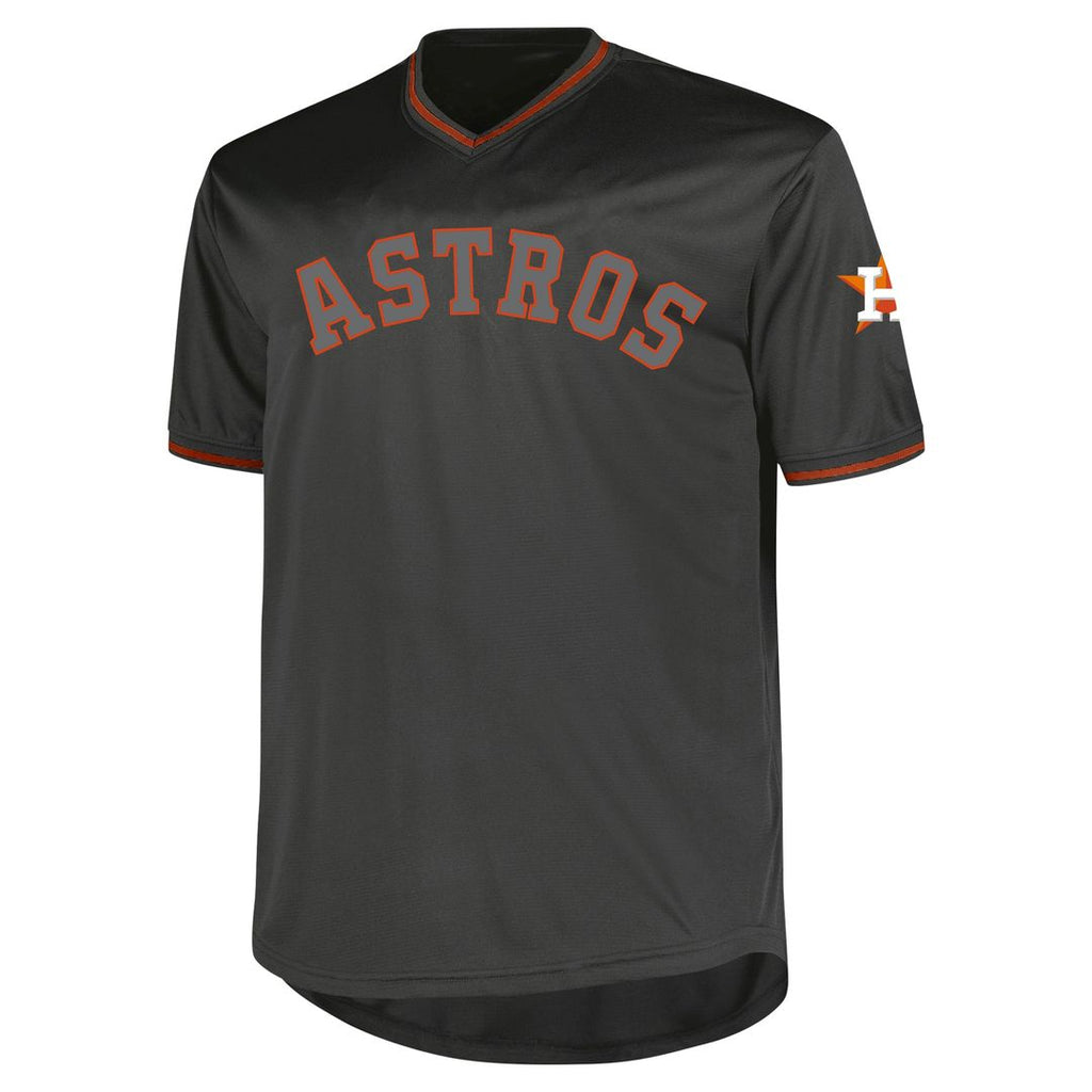 Houston Astros Profile Big & Tall Pop Fashion Jersey - Black