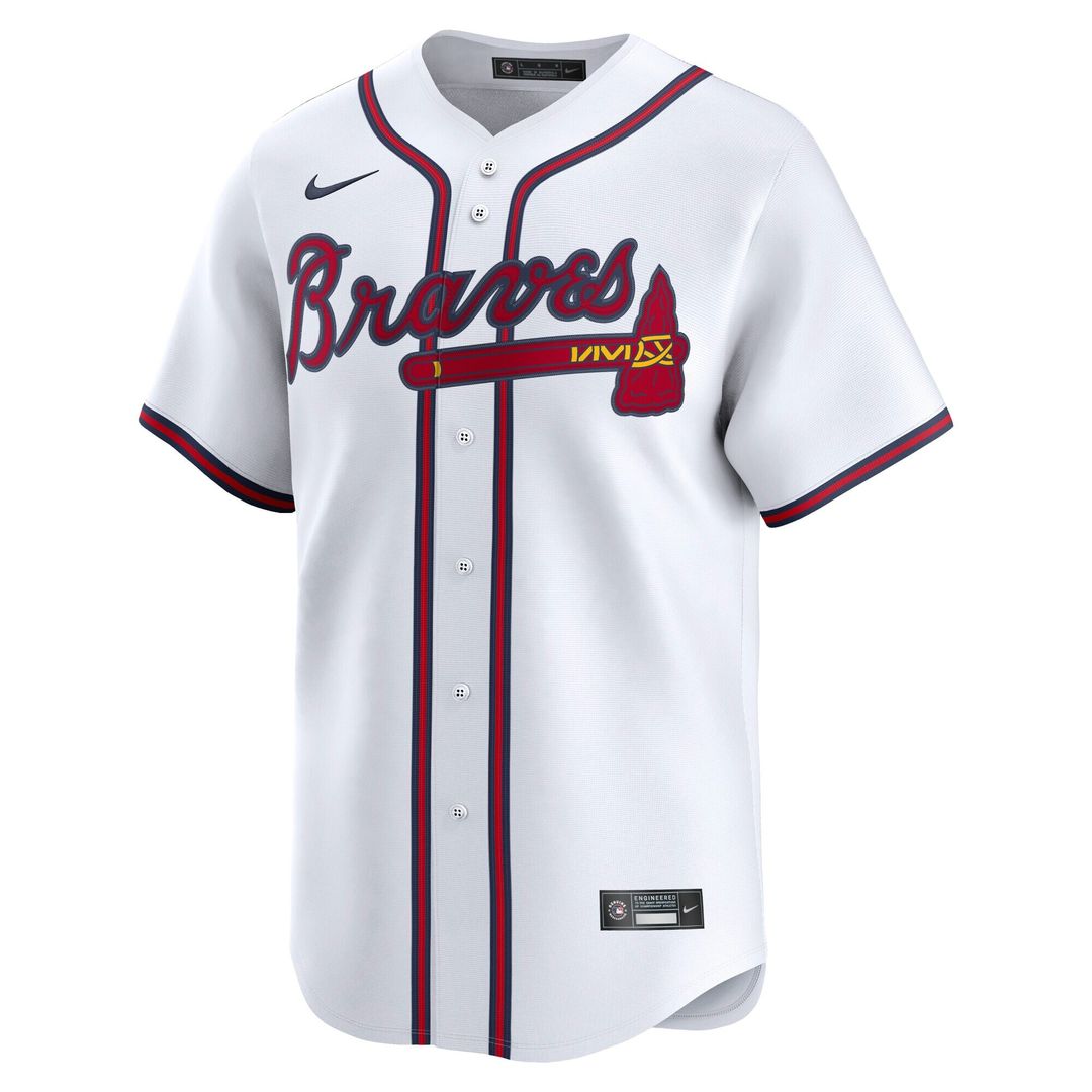 Atlanta Braves Nike Home Limited Jersey - White