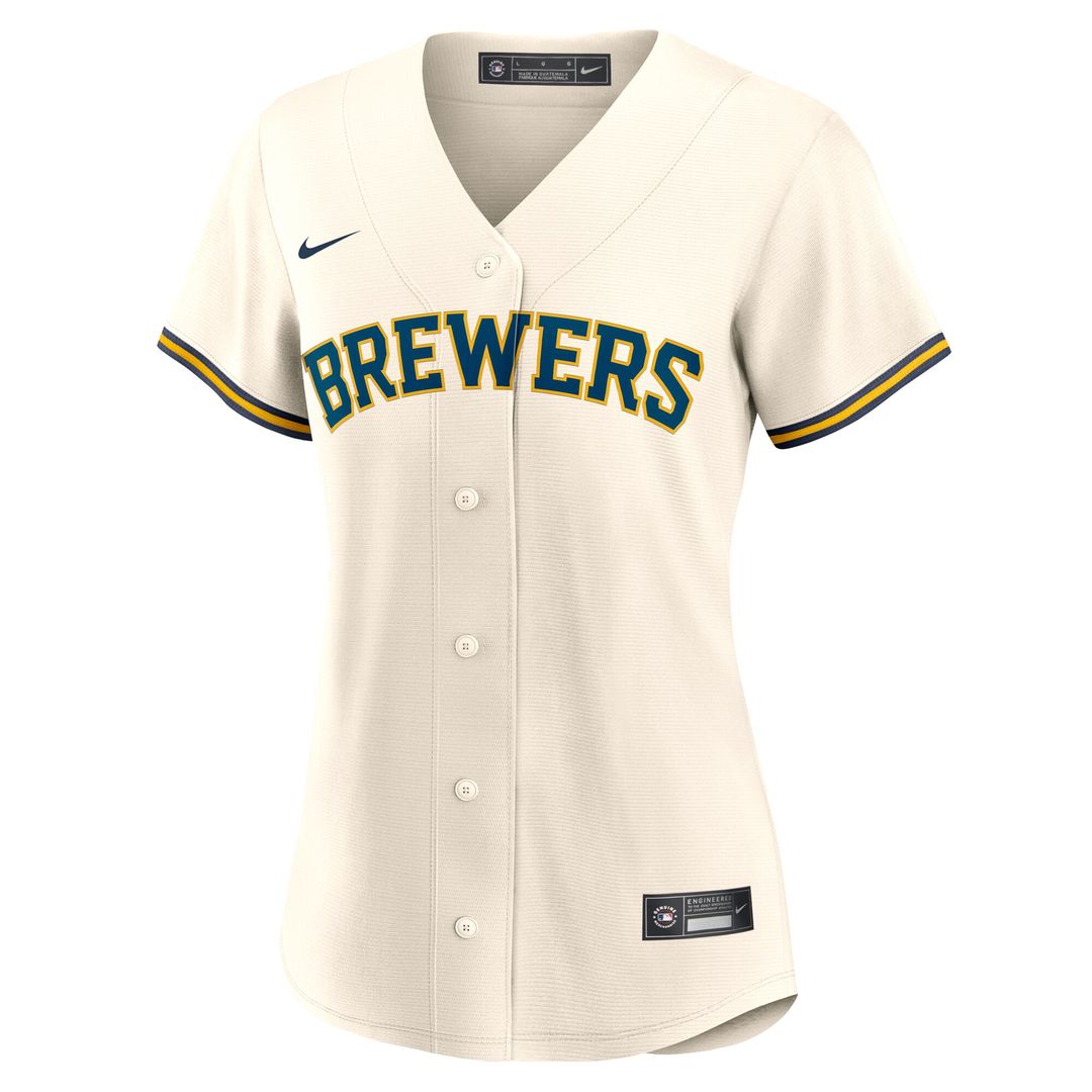 Joey Ortiz Milwaukee Brewers Nike Women's Home Replica Jersey - Cream