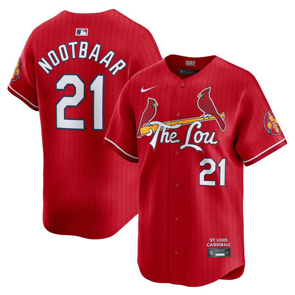 Lars Nootbaar St. Louis Cardinals Nike City Connect Limited Jersey - Red