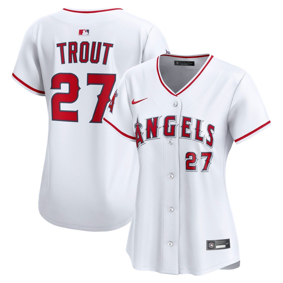 Mike Trout Los Angeles Angels Nike Women's Home Limited Player Jersey - White