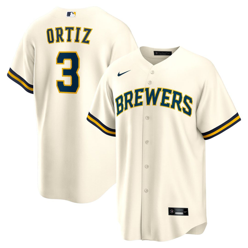 Joey Ortiz Milwaukee Brewers Nike Home Replica Jersey - White