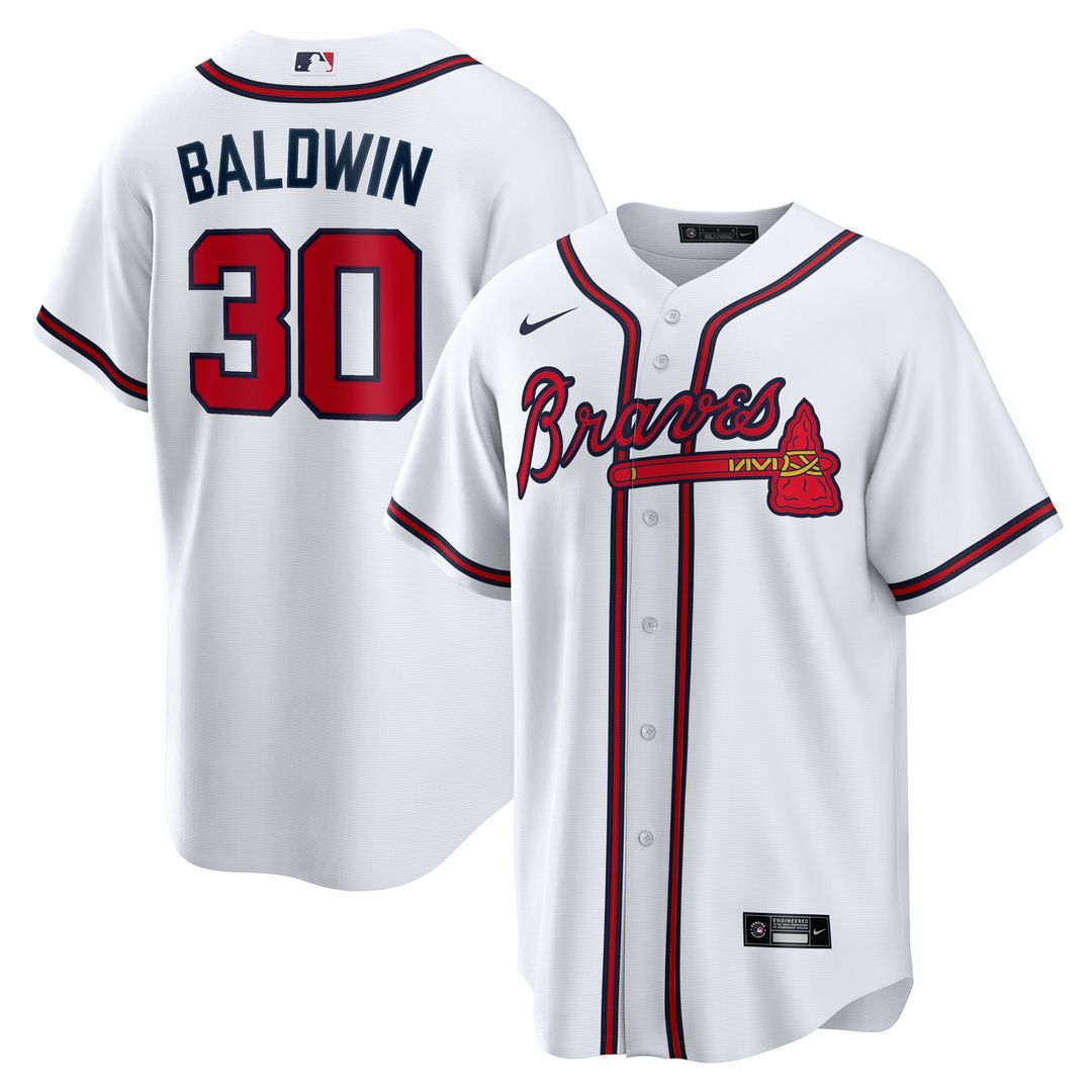 Drake Baldwin Atlanta Braves Nike Home Replica Jersey - White