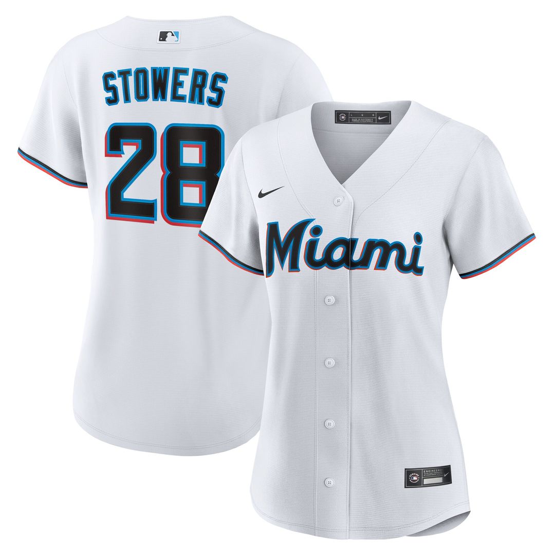 Kyle Stowers Miami Marlins Nike Women's Home Replica Jersey - White