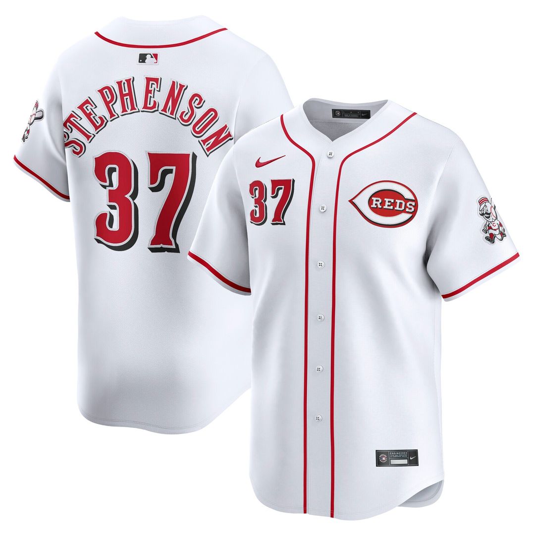 Tyler Stephenson Cincinnati Reds Nike Home Limited Player Jersey - White