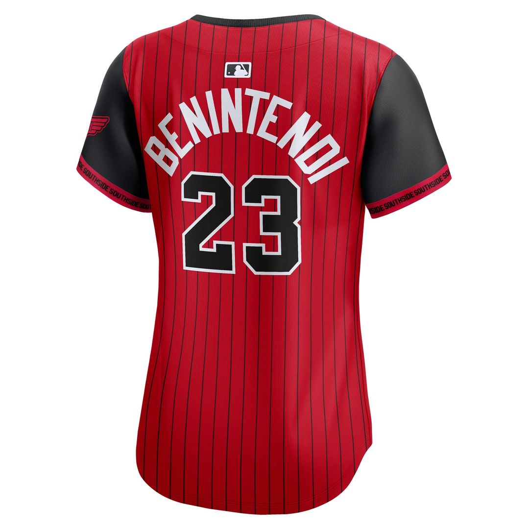 Andrew Benintendi Chicago White Sox Nike Women's 2025 City Connect Limited Player Jersey - Red/Black