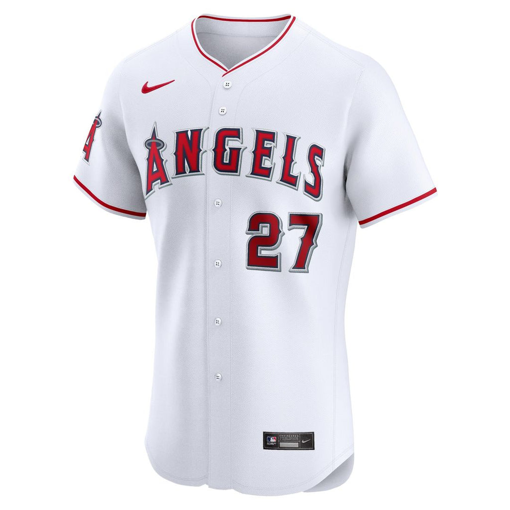 Mike Trout Los Angeles Angels Nike Home Elite Player Jersey - White