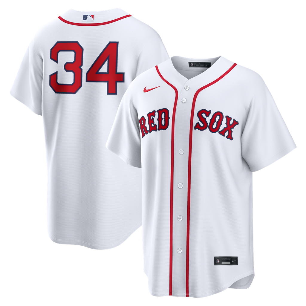 David Ortiz Boston Red Sox Nike Home Replica Jersey - White