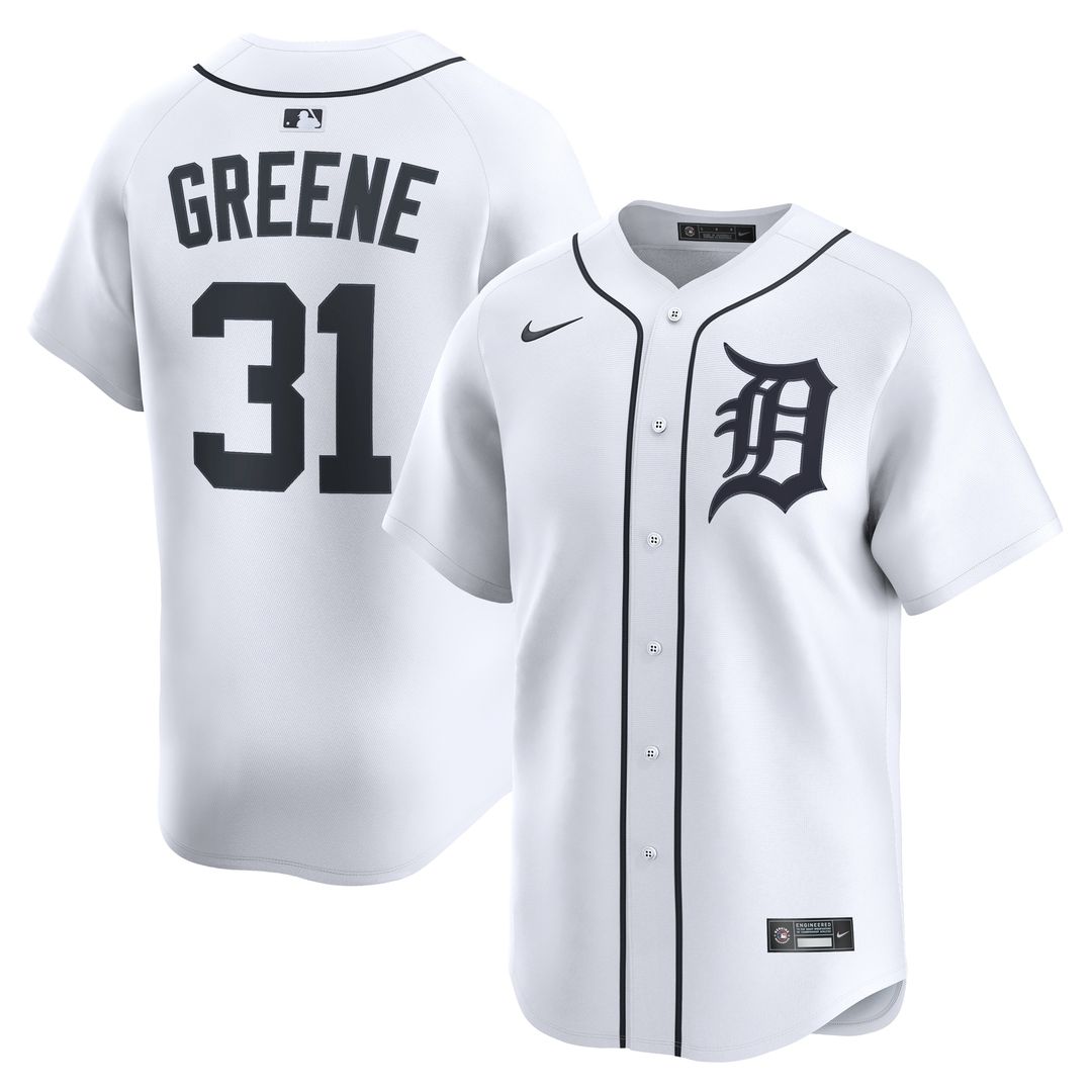Riley Greene Detroit Tigers Nike Home Limited Player Jersey - White