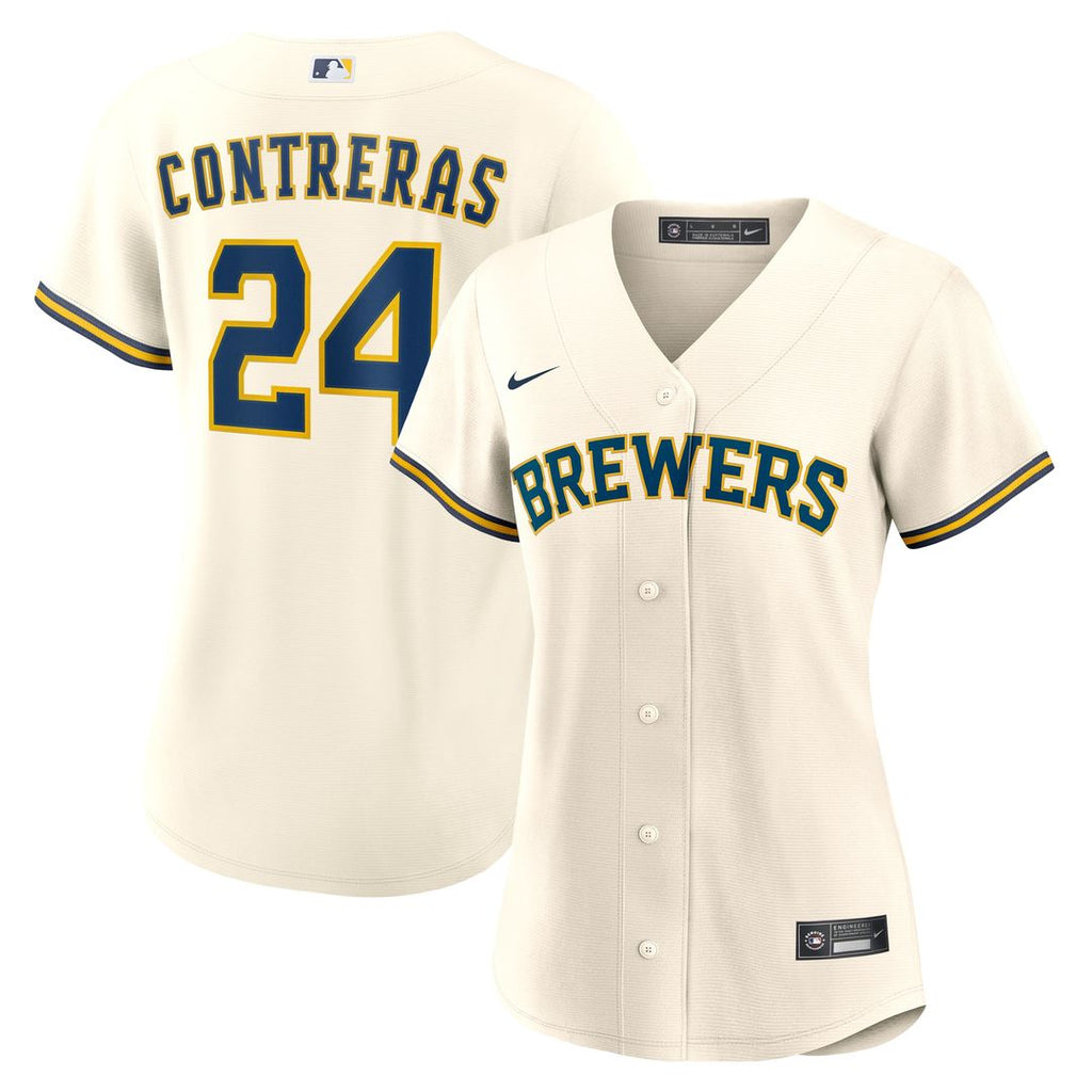 William Contreras Milwaukee Brewers Nike Women's Home Replica Jersey - Cream