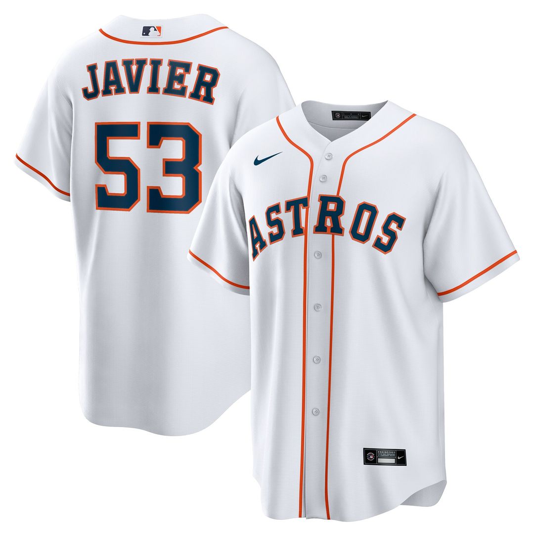 Cristian Javier Houston Astros Nike Home Replica Jersey - White