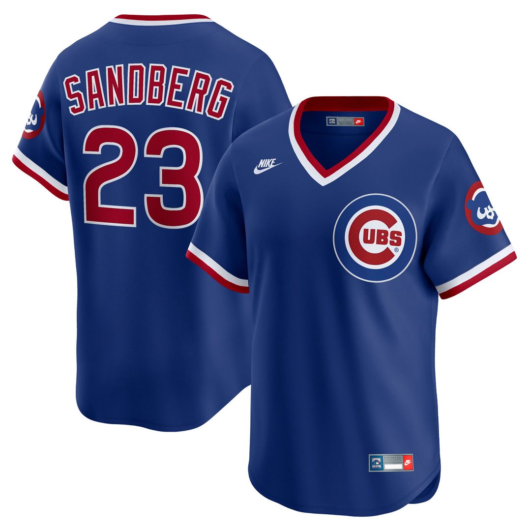 Ryne Sandberg Chicago Cubs Nike Throwback Cooperstown Collection Limited Jersey - Royal