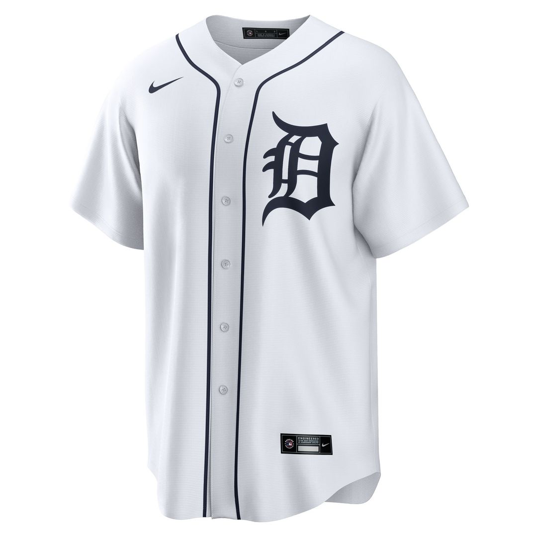Dillon Dingler Detroit Tigers Nike Home Replica Jersey - White