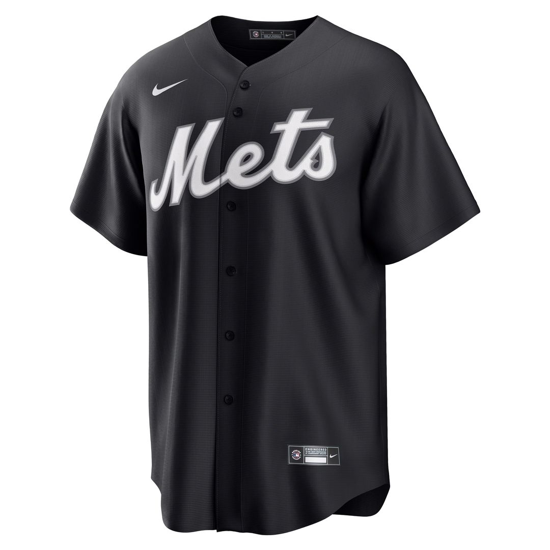 Francisco Lindor New York Mets Nike  Replica Player Jersey - Black