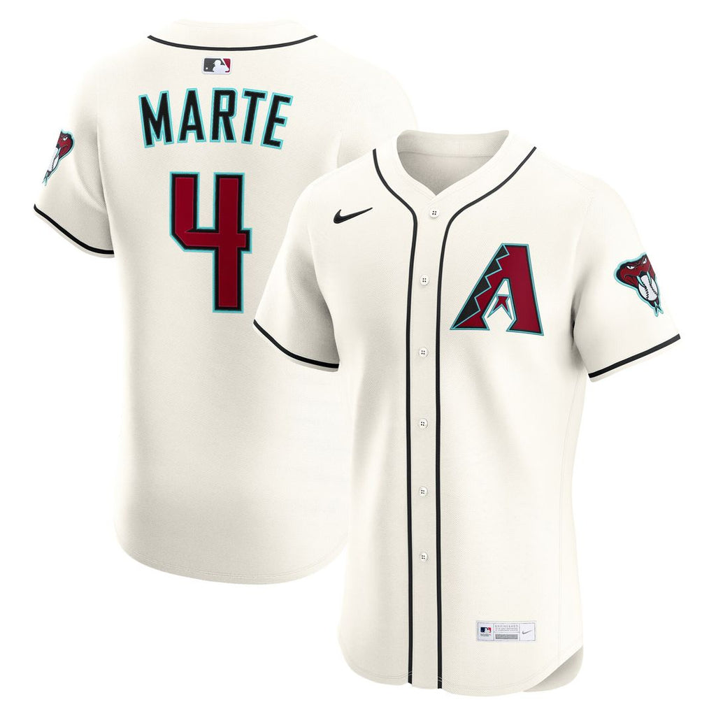 Ketel Marte Arizona Diamondbacks Nike Home Elite Jersey - Cream