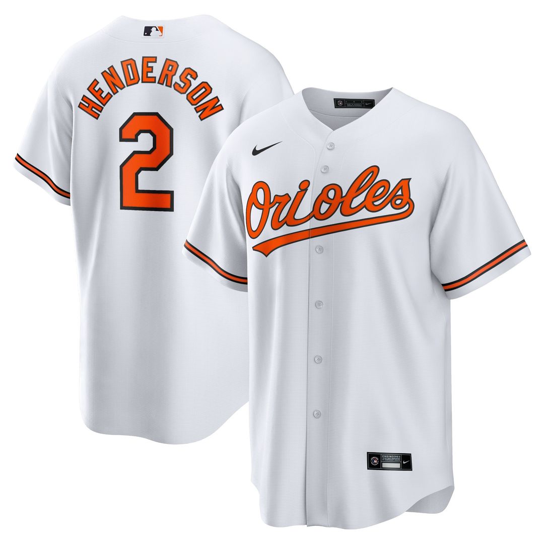 Gunnar Henderson Baltimore Orioles Nike Home Replica Player Jersey - White