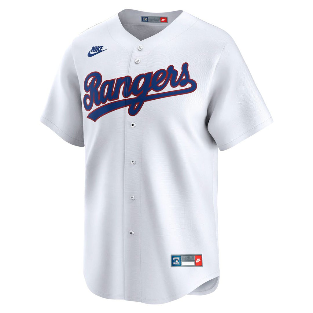 Texas Rangers Nike Cooperstown Collection Limited Jersey - White