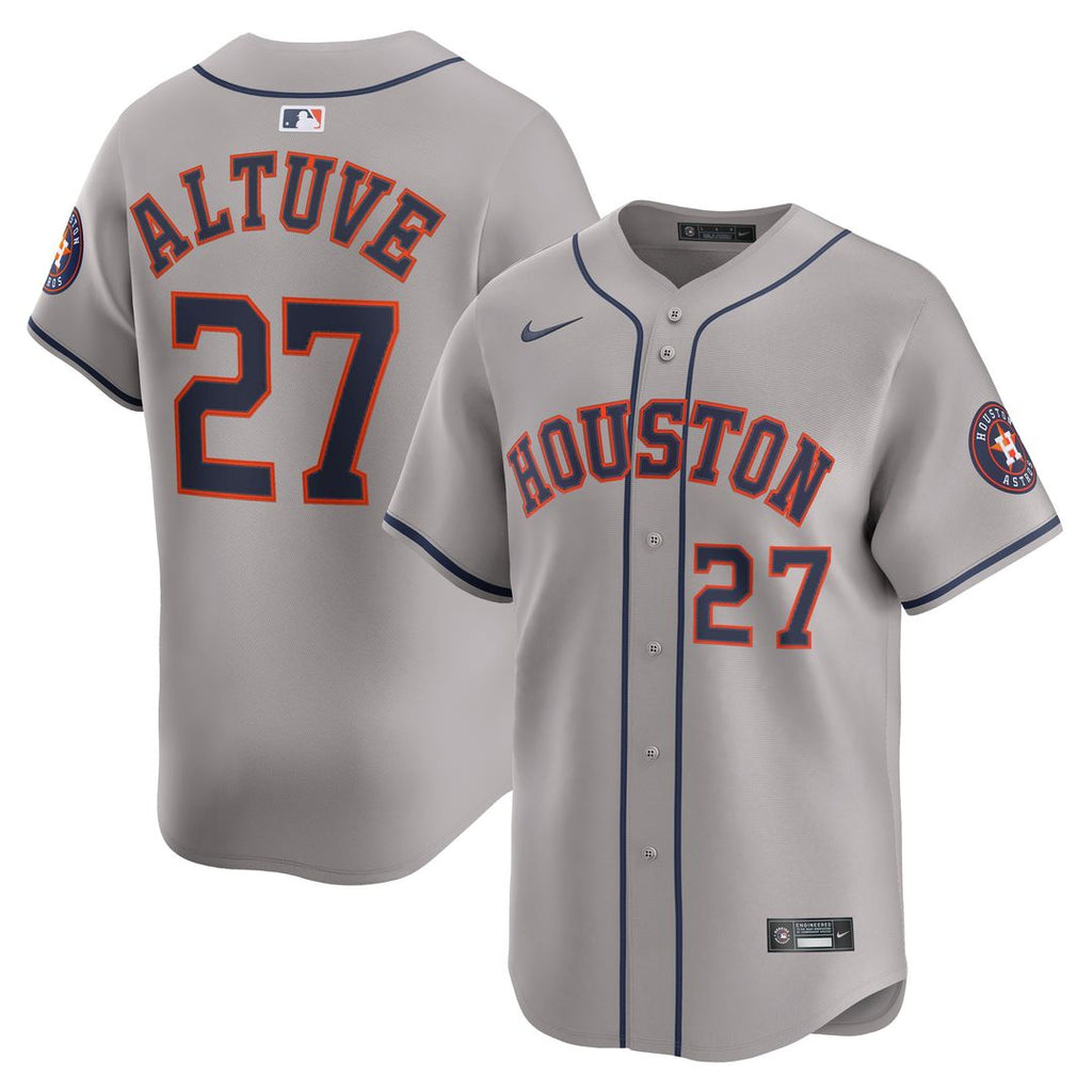 Jose Altuve Houston Astros Nike Road Limited Player Jersey - Gray