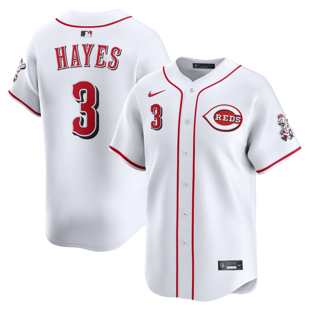 Ke'Bryan Hayes Cincinnati Reds Nike Home Limited Player Jersey - White