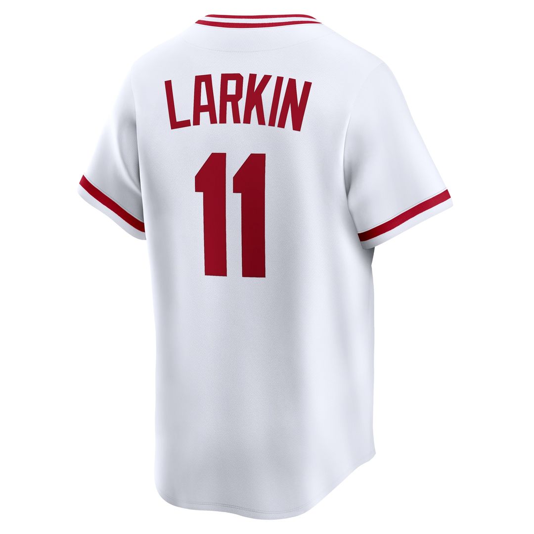 Barry Larkin Cincinnati Reds Nike Throwback Cooperstown Collection Limited Jersey - White