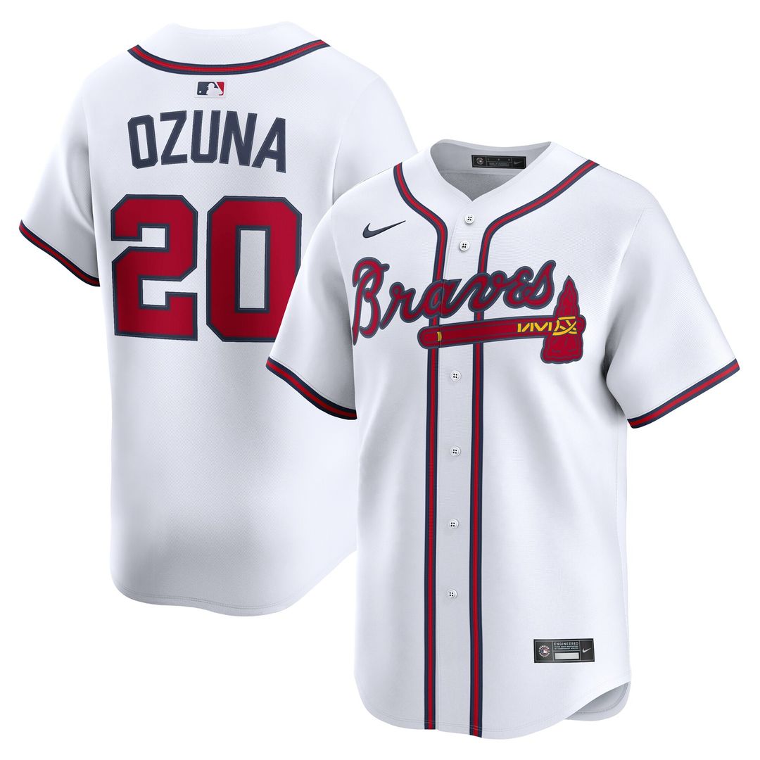 Marcell Ozuna Atlanta Braves Nike Home Limited Player Jersey - White