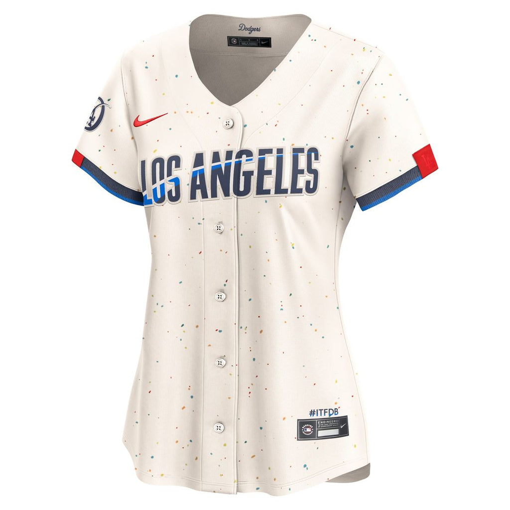 Los Angeles Dodgers Nike Women's City Connect Limited Jersey - Cream