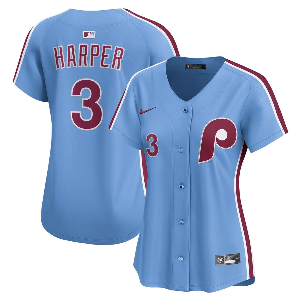 Bryce Harper Philadelphia Phillies Nike Women's Alternate Limited Player Jersey - Light Blue