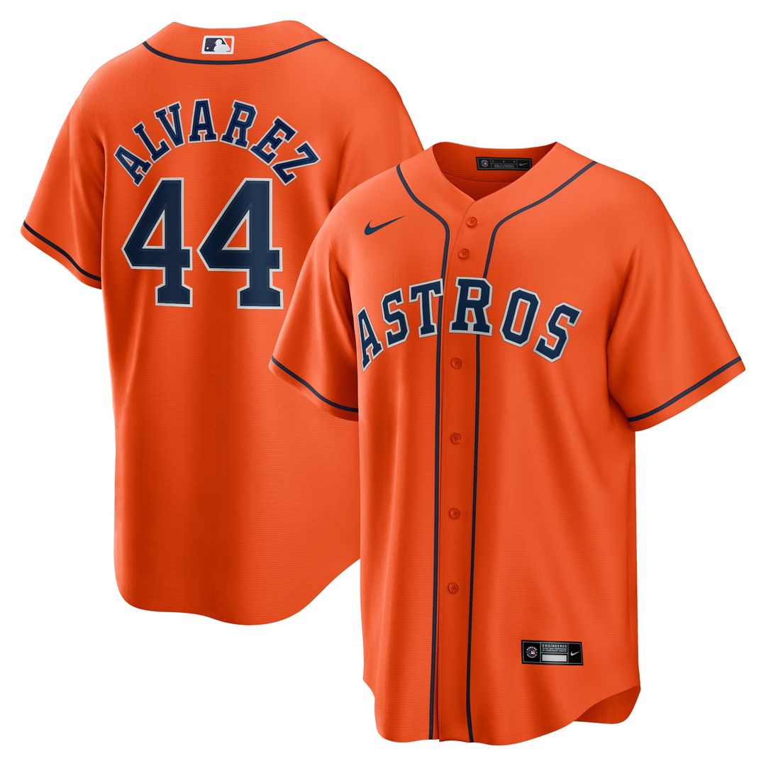 Yordan Álvarez Houston Astros Nike Alternate Replica Player Jersey - Orange