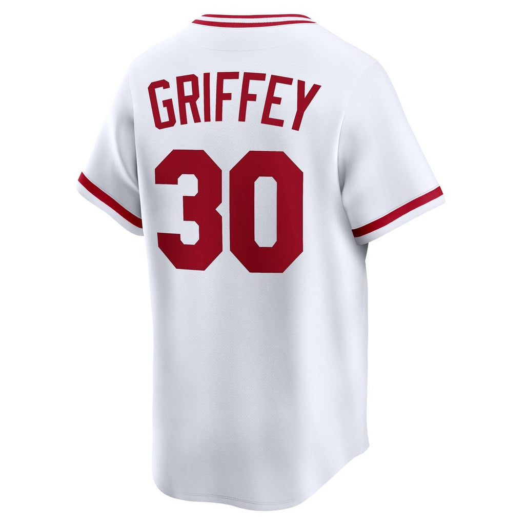 Ken Griffey Cincinnati Reds Nike Throwback Cooperstown Collection Limited Jersey - White
