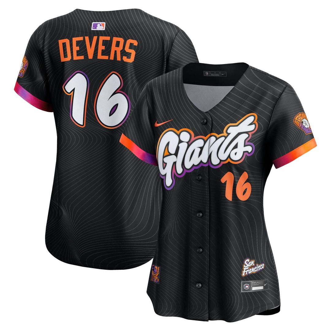 Rafael Devers San Francisco Giants Nike Women's 2025 City Connect Limited Player Jersey - Black