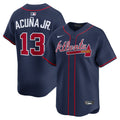 Ronald Acuña Jr. Atlanta Braves Nike Alternate Limited Jersey - Navy