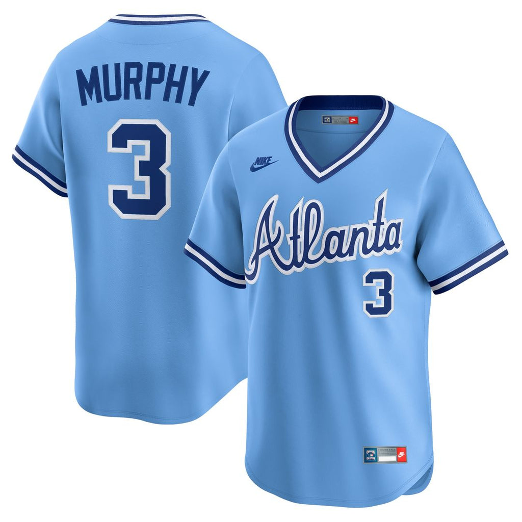 Dale Murphy Atlanta Braves Nike Throwback Cooperstown Collection Limited Jersey - Light Blue