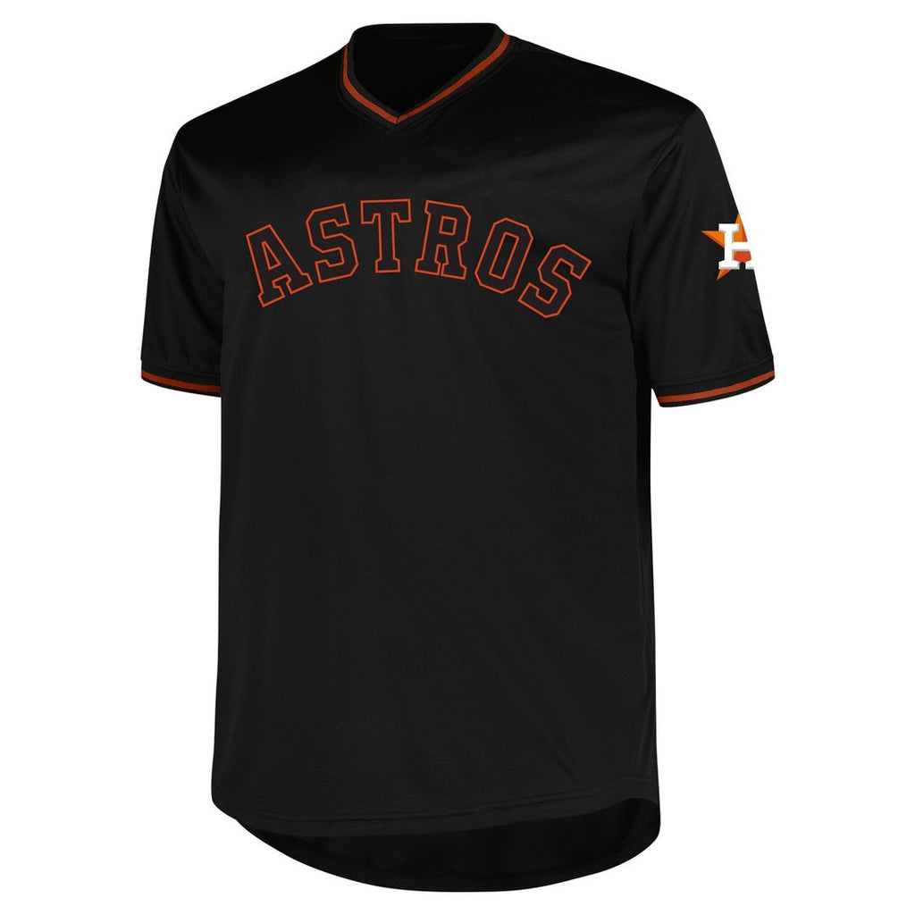 Houston Astros Profile Big & Tall Pop Fashion Jersey - Black