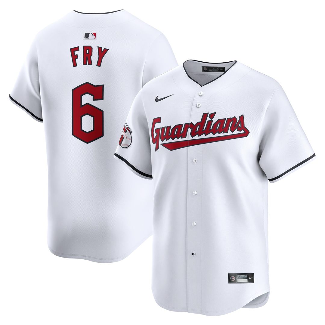 David Fry Cleveland Guardians Nike Home Limited Player Jersey - White