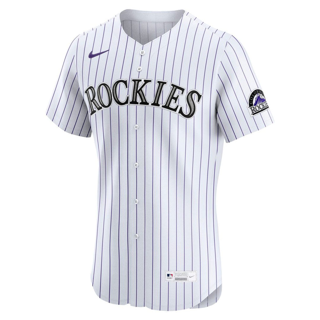 Colorado Rockies Nike Home Elite Jersey - White
