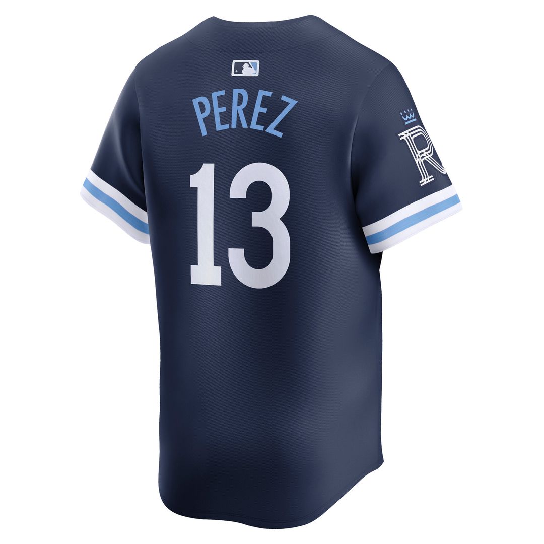 Salvador Perez Kansas City Royals Nike City Connect Limited Jersey - Navy