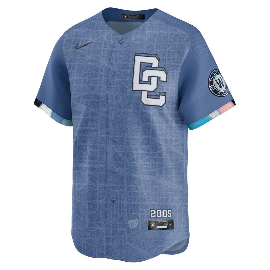 CJ Abrams Washington Nationals Nike 2025 City Connect Limited Jersey - Blue