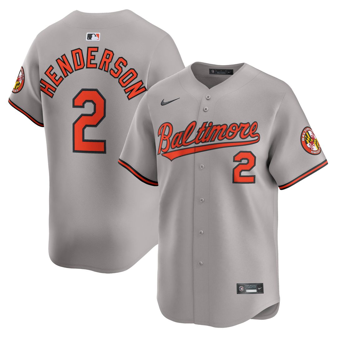 Gunnar Henderson Baltimore Orioles Nike Road Limited Player Jersey - Gray