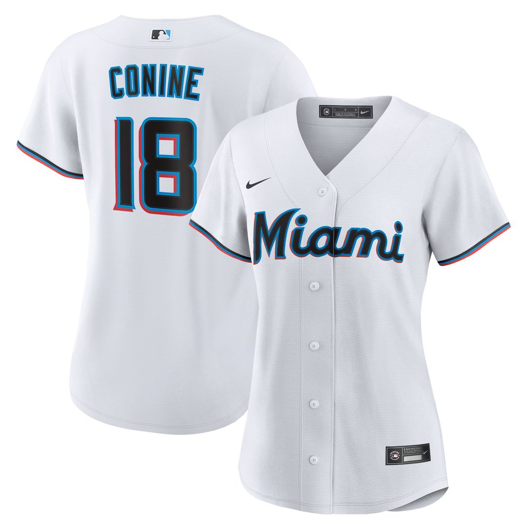 Griffin Conine Miami Marlins Nike Women's Home Replica Jersey - White