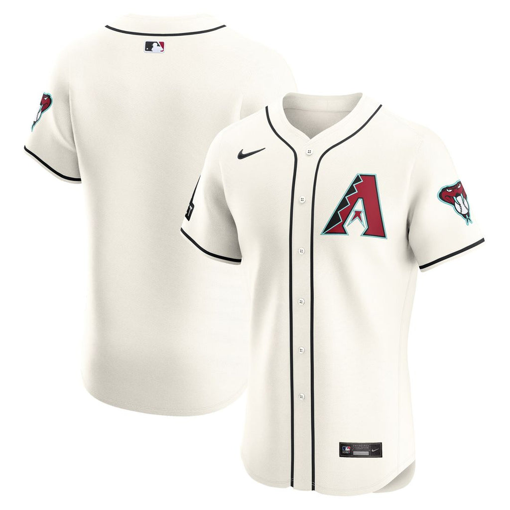 Arizona Diamondbacks Nike Home Elite Patch Jersey - White