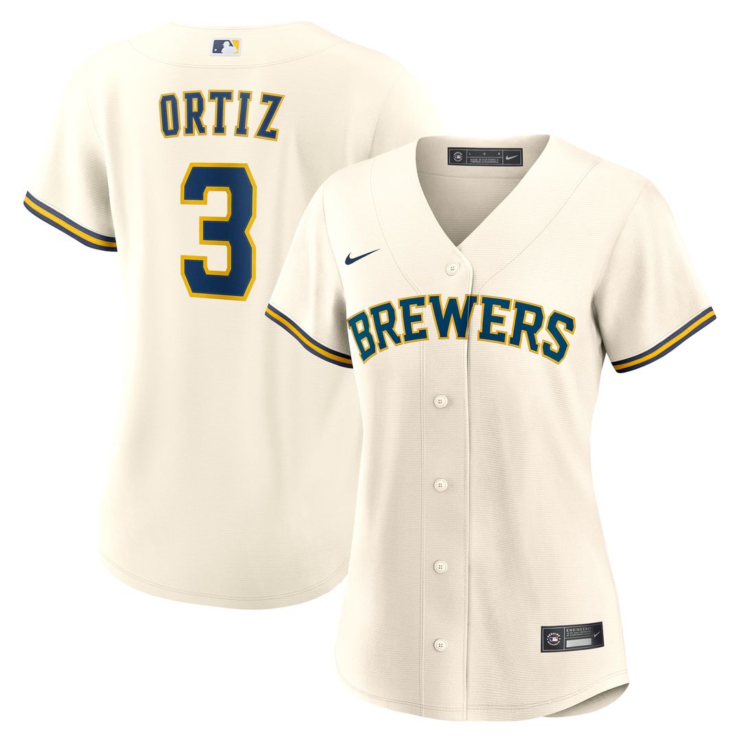 Joey Ortiz Milwaukee Brewers Nike Women's Home Replica Jersey - Cream