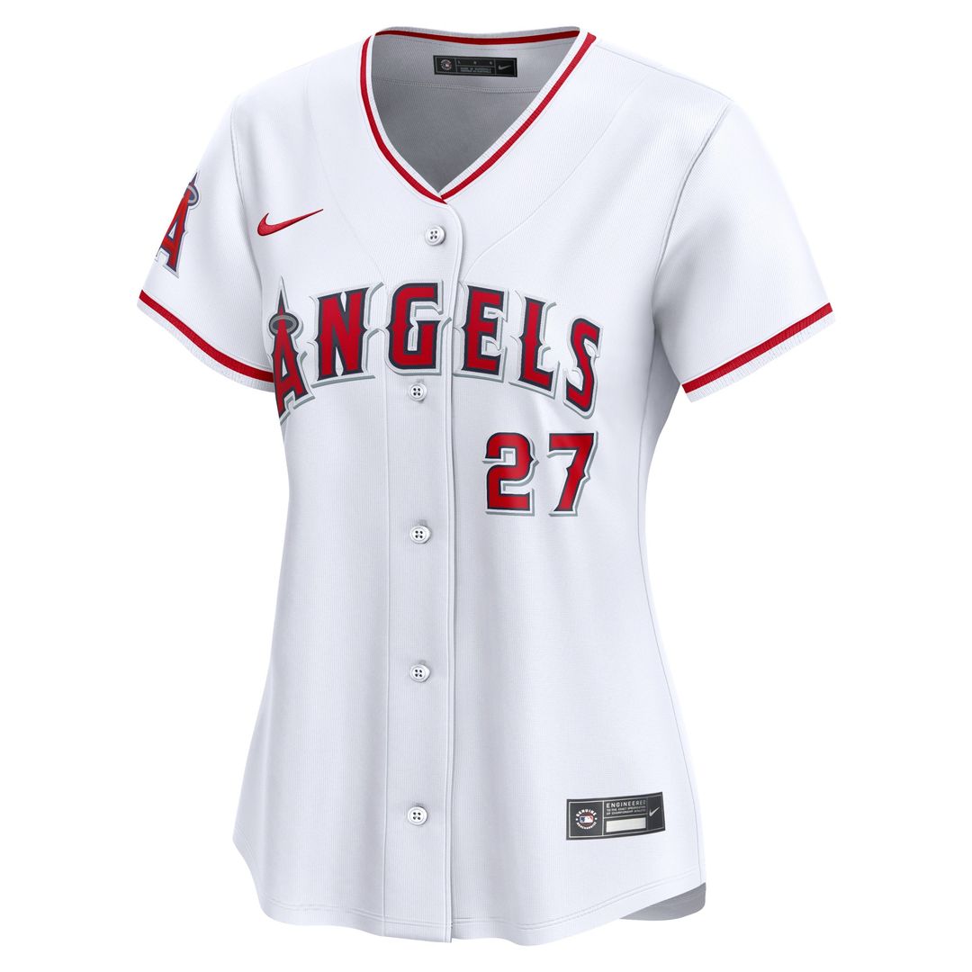 Mike Trout Los Angeles Angels Nike Women's Home Limited Player Jersey - White
