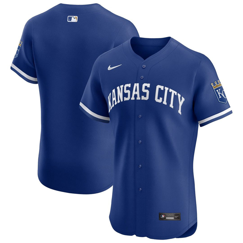Kansas City Royals Nike Alternate Vapor Premier Elite Patch Jersey - Royal