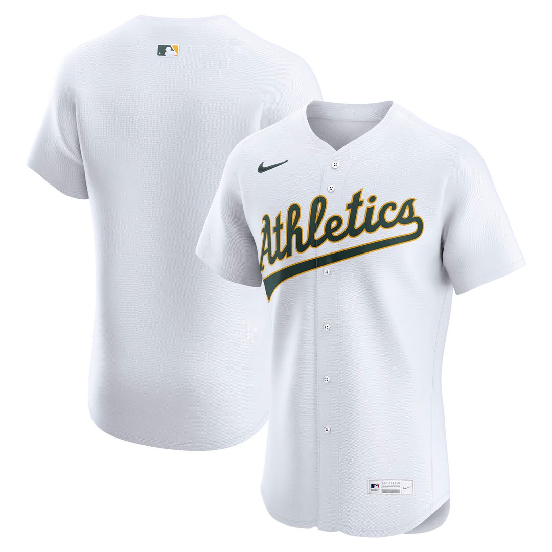Athletics Nike Home  Elite Jersey - White