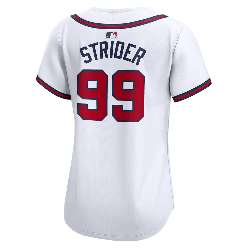 Spencer Strider Atlanta Braves Nike Women's  Home Limited Player Jersey - White