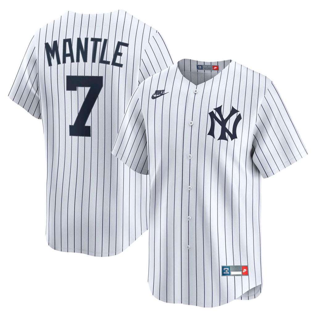 Mickey Mantle New York Yankees Nike Throwback Cooperstown Collection Limited Jersey - White