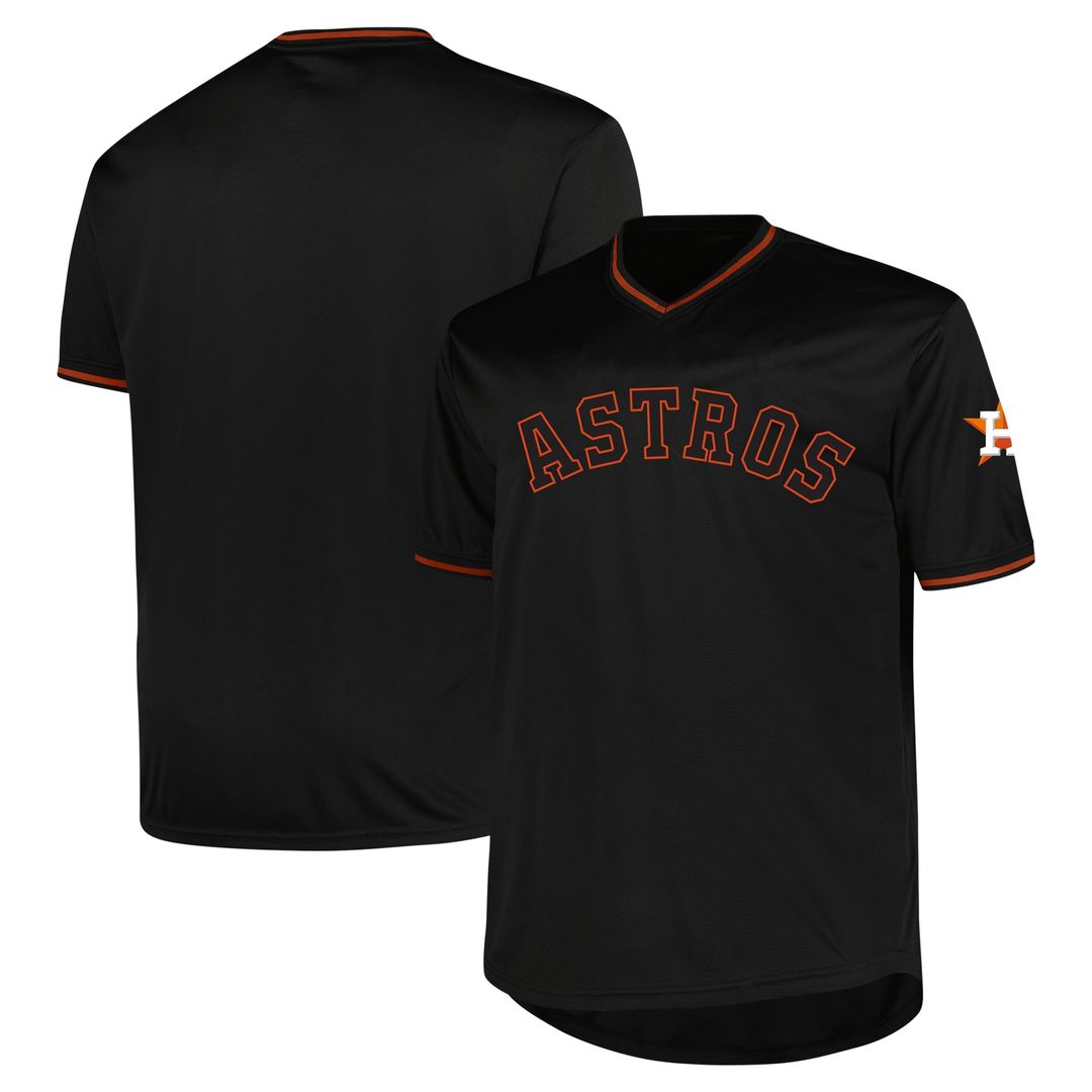 Houston Astros Profile Big & Tall Pop Fashion Jersey - Black