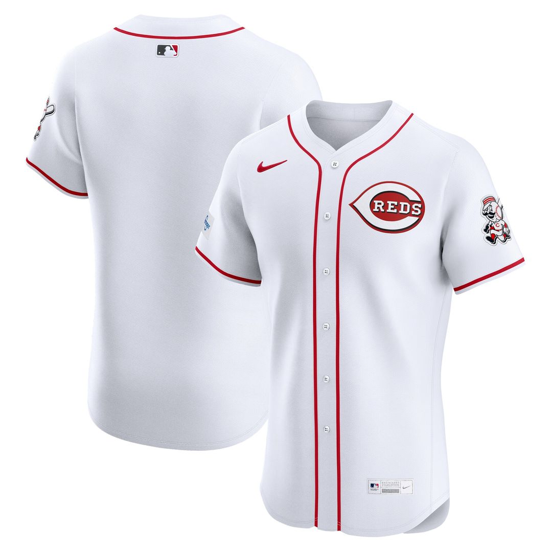 Cincinnati Reds Nike Home Elite Jersey - White