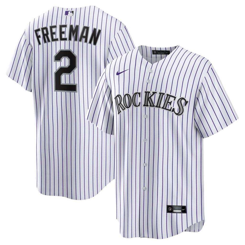 Tyler Freeman Colorado Rockies Nike Home Replica Jersey - White