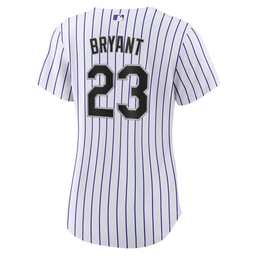 Kris Bryant Colorado Rockies Nike Women's Replica Player Jersey - White/Purple